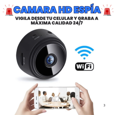 COMBO SEGURITECH: MINI CÁMARA HD + MINI LAMPARA PORTATIL